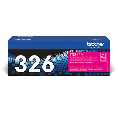 Brother TN-326M Magenta High Yield Toner Cartridge - TN326M