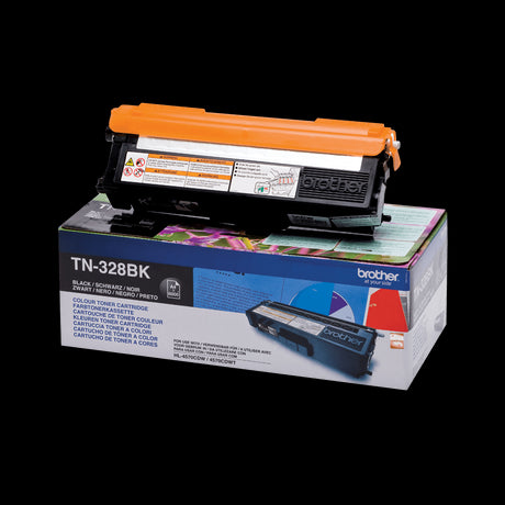 Brother TN-328BK Black Extra High Yield Toner Cartridge - TN328BK