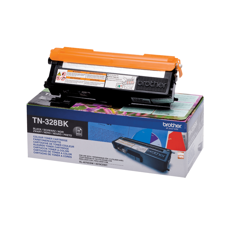 Brother TN-328BK Black Extra High Yield Toner Cartridge - TN328BK