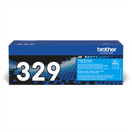 Brother TN-329C Cyan Super High Yield Toner Cartridge - TN329C
