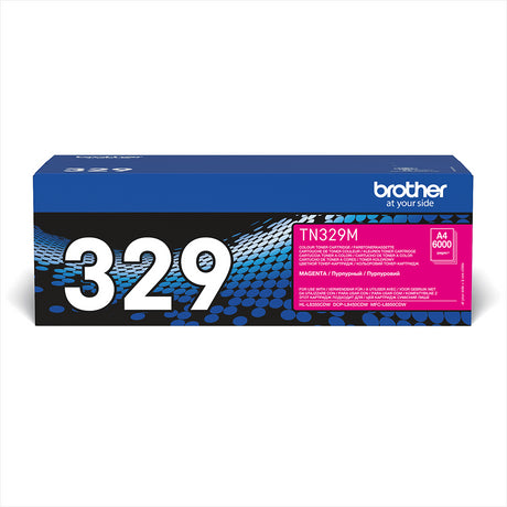 Brother TN-329M Magenta Super High Yield Toner Cartridge - TN329M