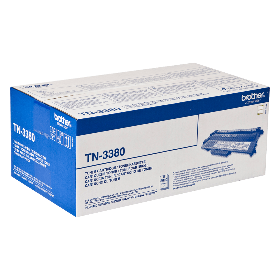Brother TN-3380 Black High Yield Toner Cartridge - TN3380