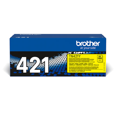 Brother TN-421Y Yellow Standard Yield Toner Cartridge - TN421Y