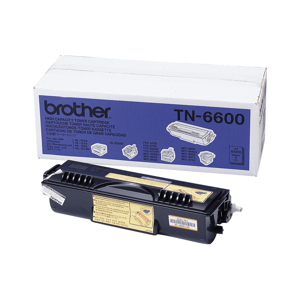 Brother TN-6600 Black High Yield Toner Cartridge
