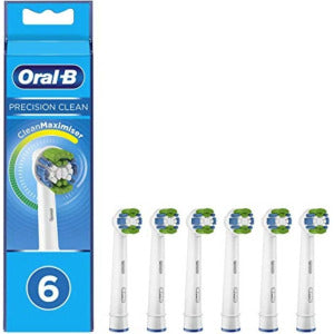 Oral-B Precision Clean Electric Toothbrush Heads with CleanMaximiser - 6 Piece Bundle