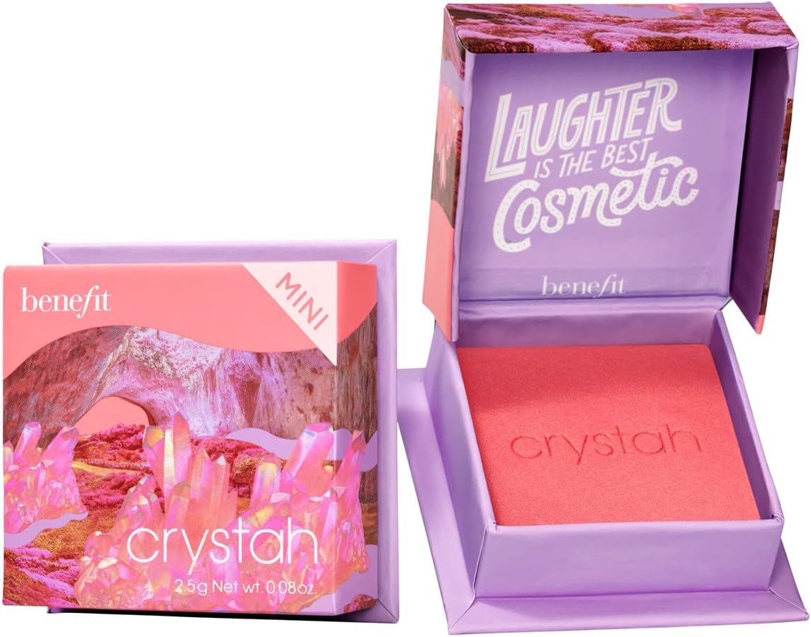 Benefit Crystah Mini Silky-Soft Powder Blush Strawberry Pink 2.5 g