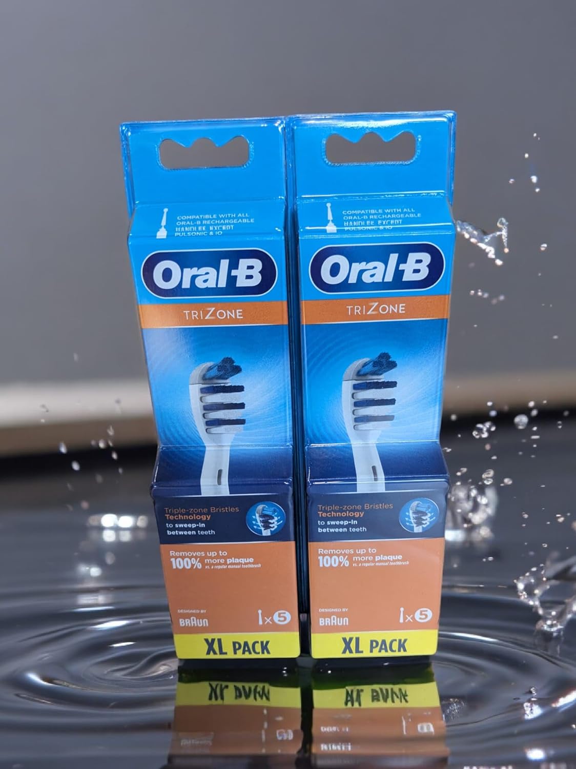 Oral-B TriZone Electric Toothbrush Heads - 10 Piece Bundle (2 Packs of 5) (EOL)