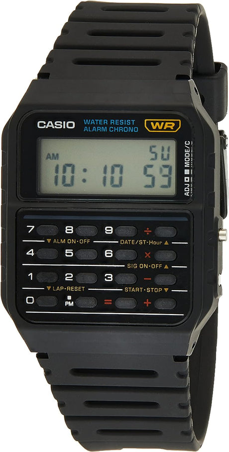 Casio Retro Calculator Watch Water Resistant with Resin Strap CA-53W-1ER