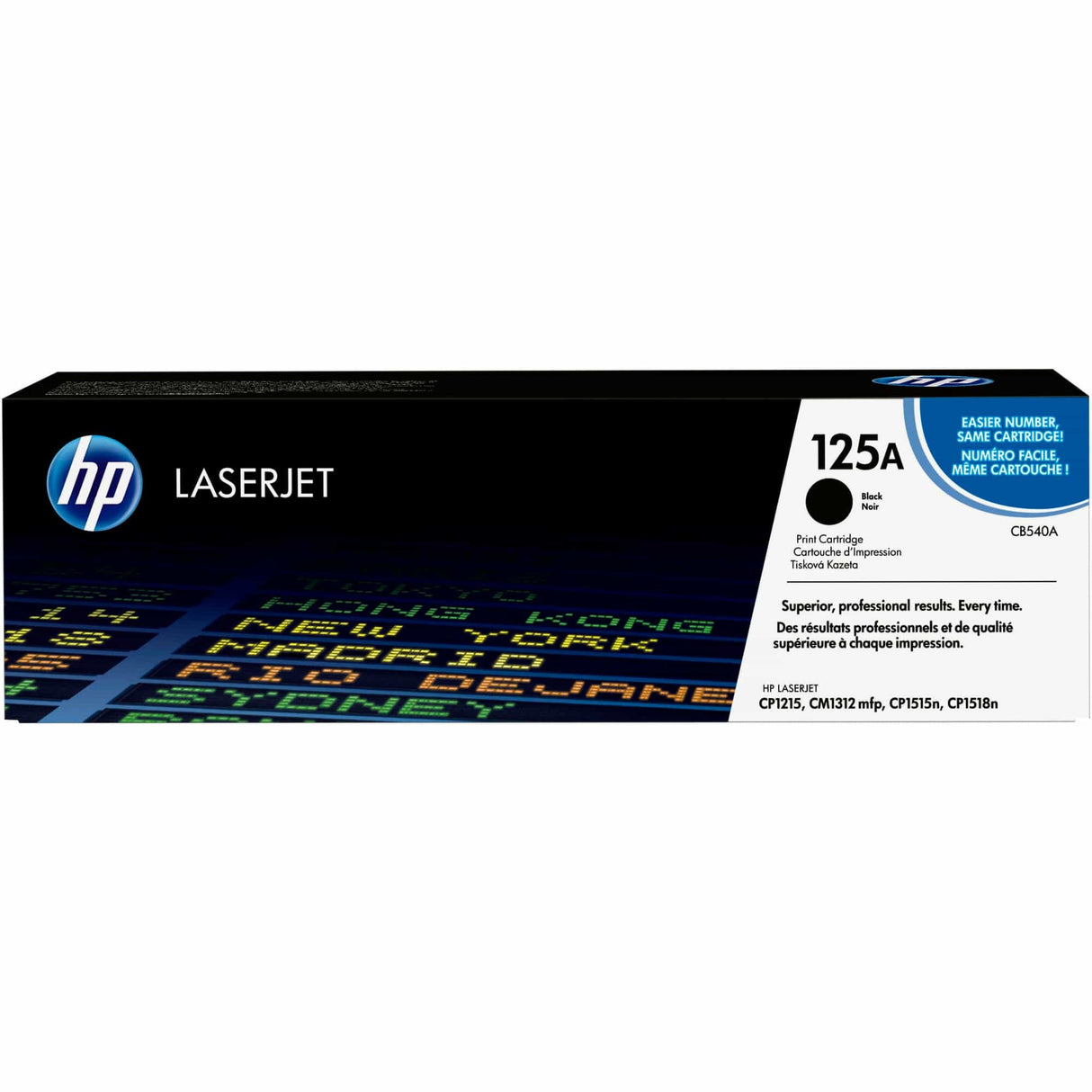 HP 125A Black Original LaserJet Toner Cartridge - CB540A