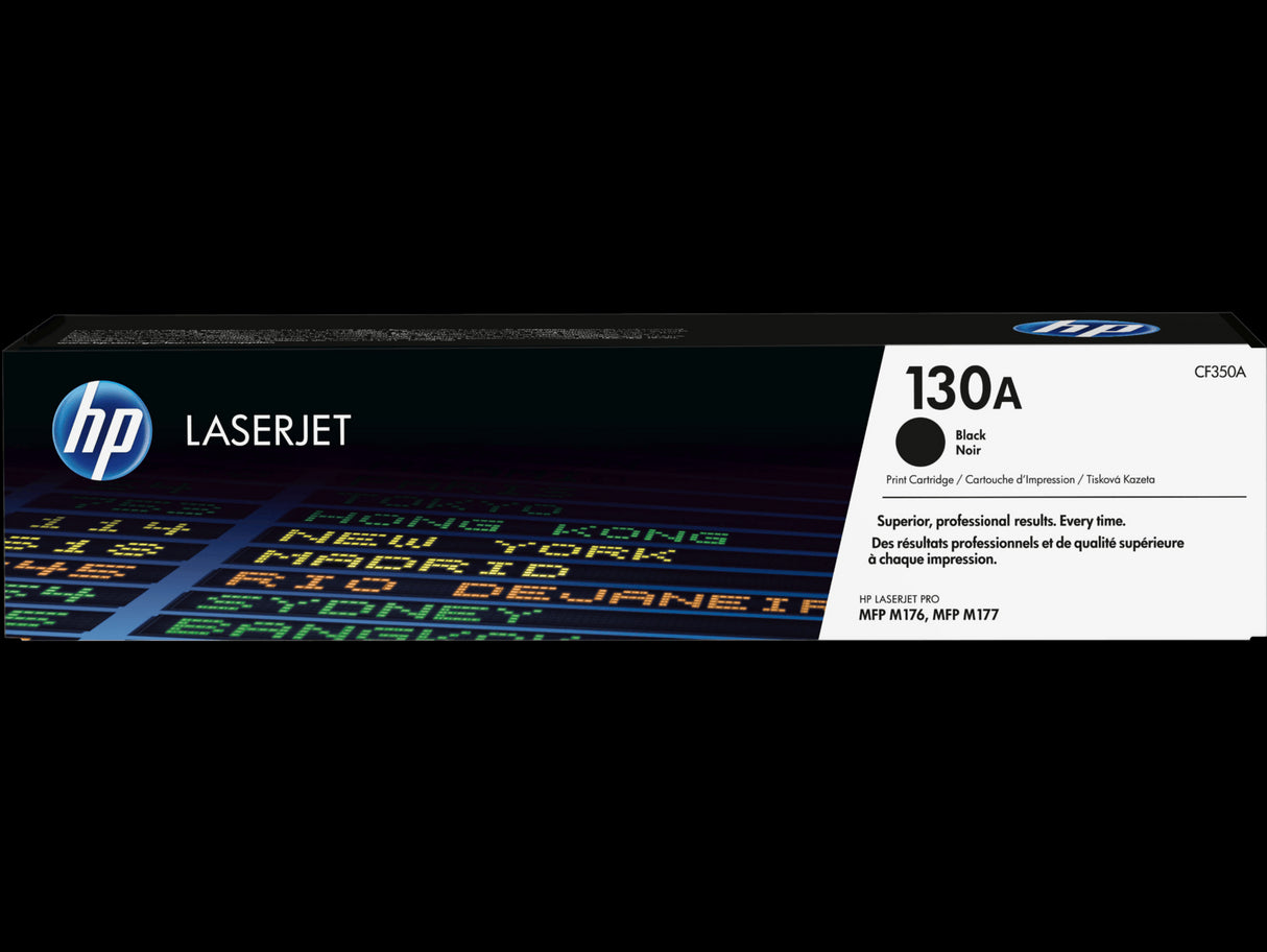 HP 130A Black Original LaserJet Toner Cartridge - CF350A