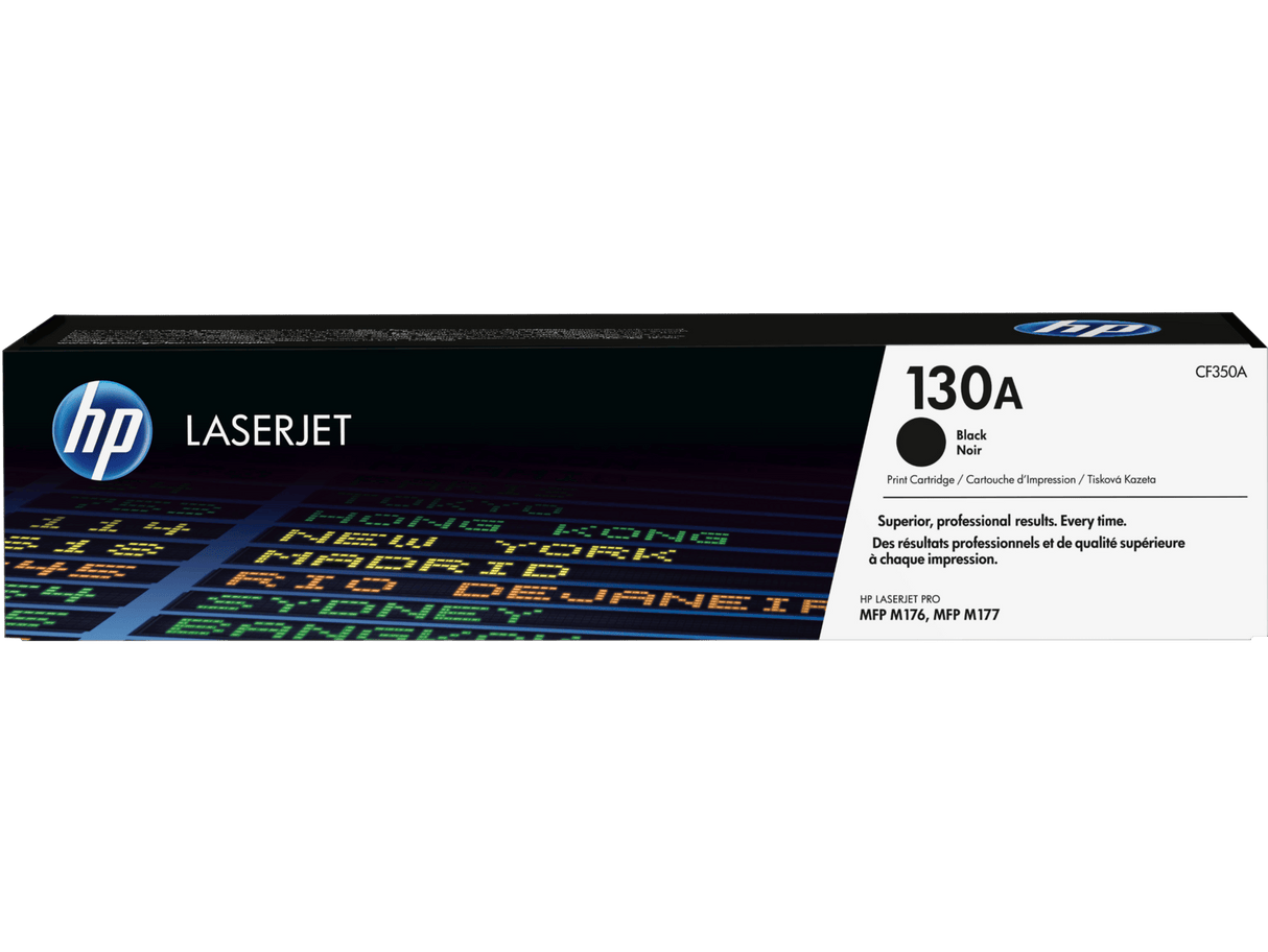 HP 130A Black Original LaserJet Toner Cartridge - CF350A