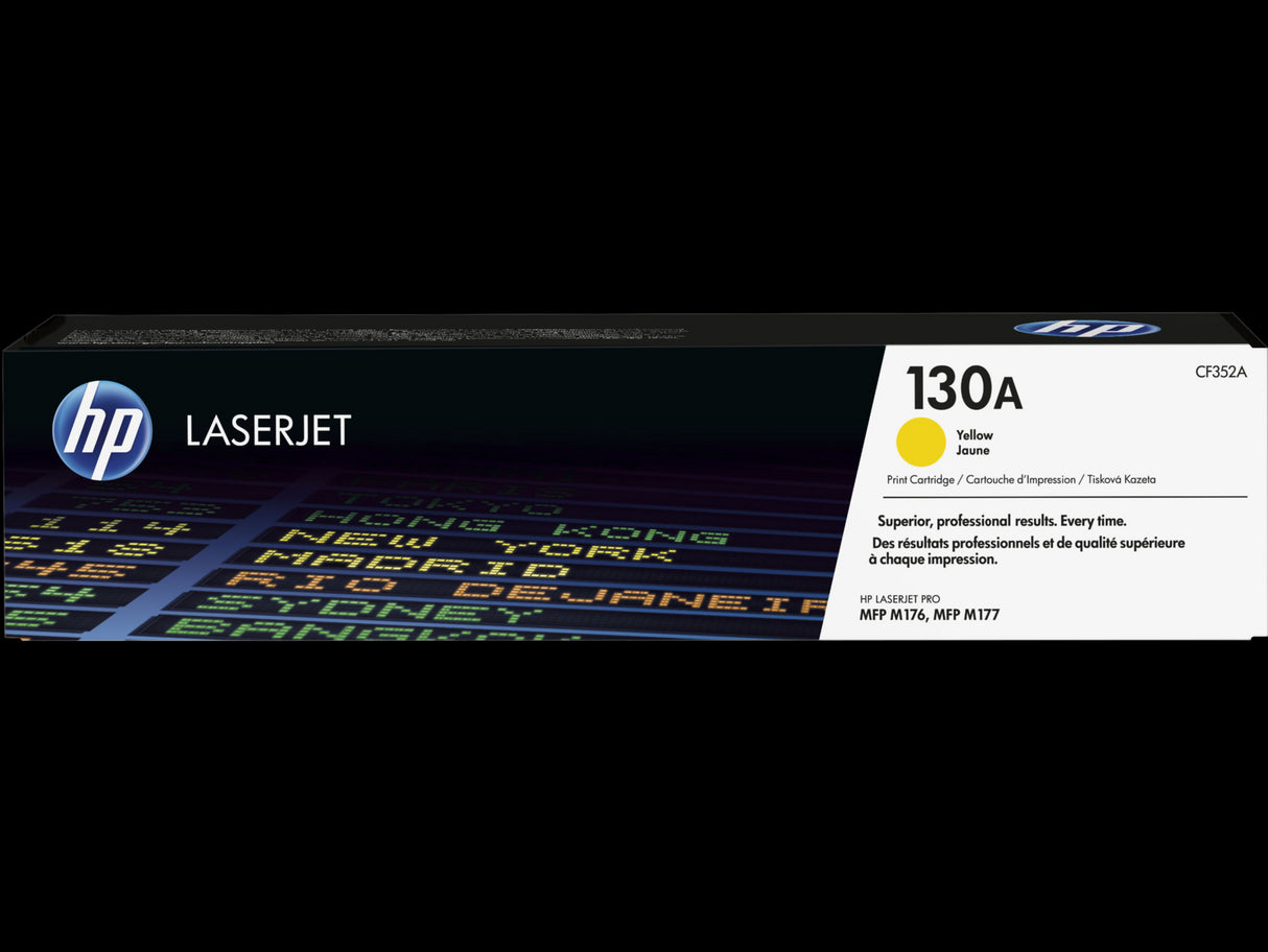 HP 130A Yellow Original LaserJet Toner Cartridge - CF352A