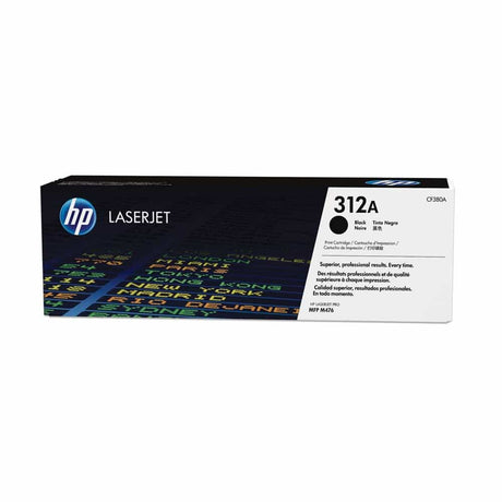 HP 312A Black Original LaserJet Toner Cartridge - CF380A