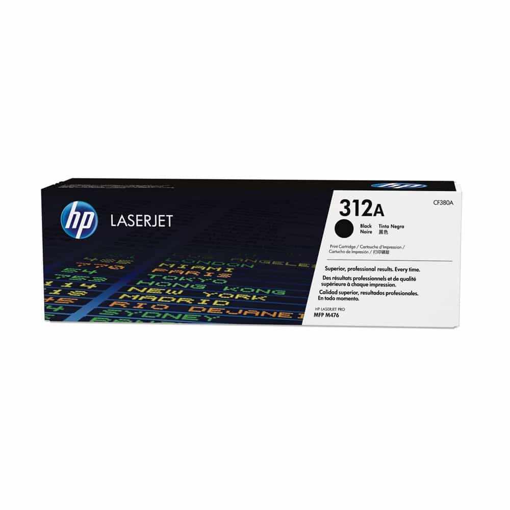 HP 312A Black Original LaserJet Toner Cartridge - CF380A