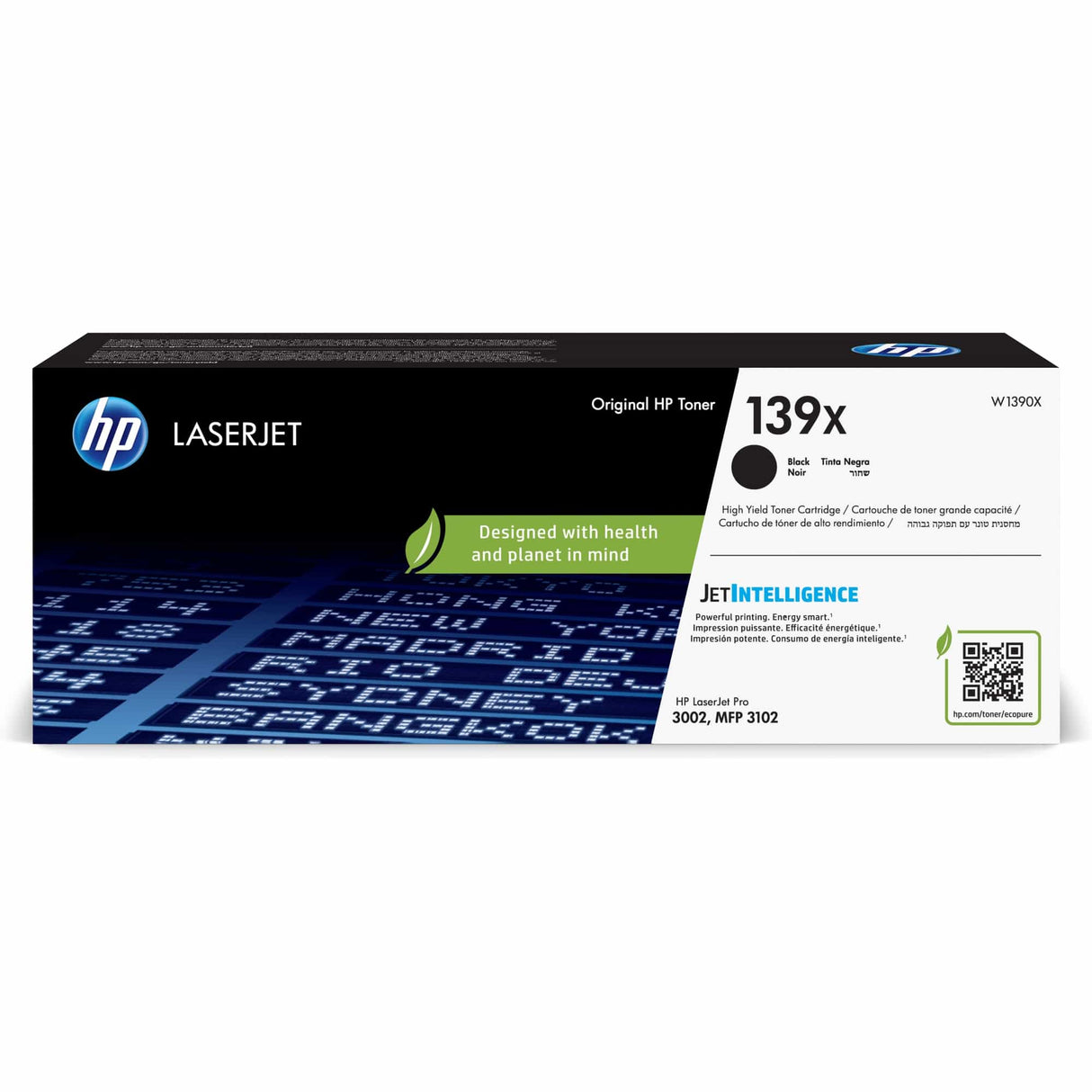 HP 139X Black Original LaserJet Toner Cartridge - W1390X