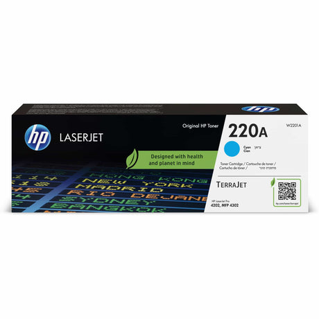 HP 220A Cyan Original LaserJet Toner Cartridge - W2201A