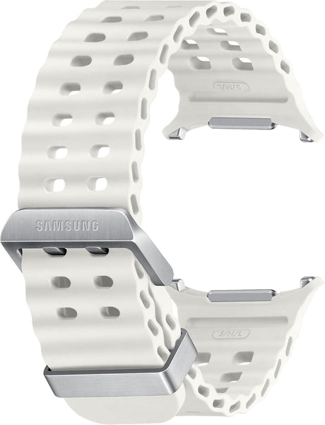 Samsung Galaxy Official Marine Band for Galaxy Watch Ultra, White Sand