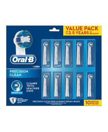 Braun Oral-B Precision Clean Electric Replacement Toothbrush Heads - Pack of 10