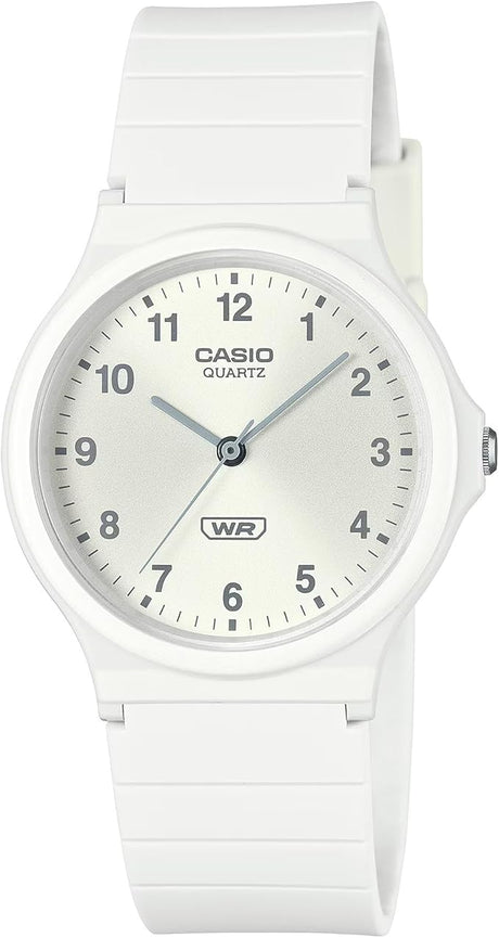 Casio Casual Watch with White Dial and Bio-Based Resin Strap - MQ-24B-7BEF (EOL)