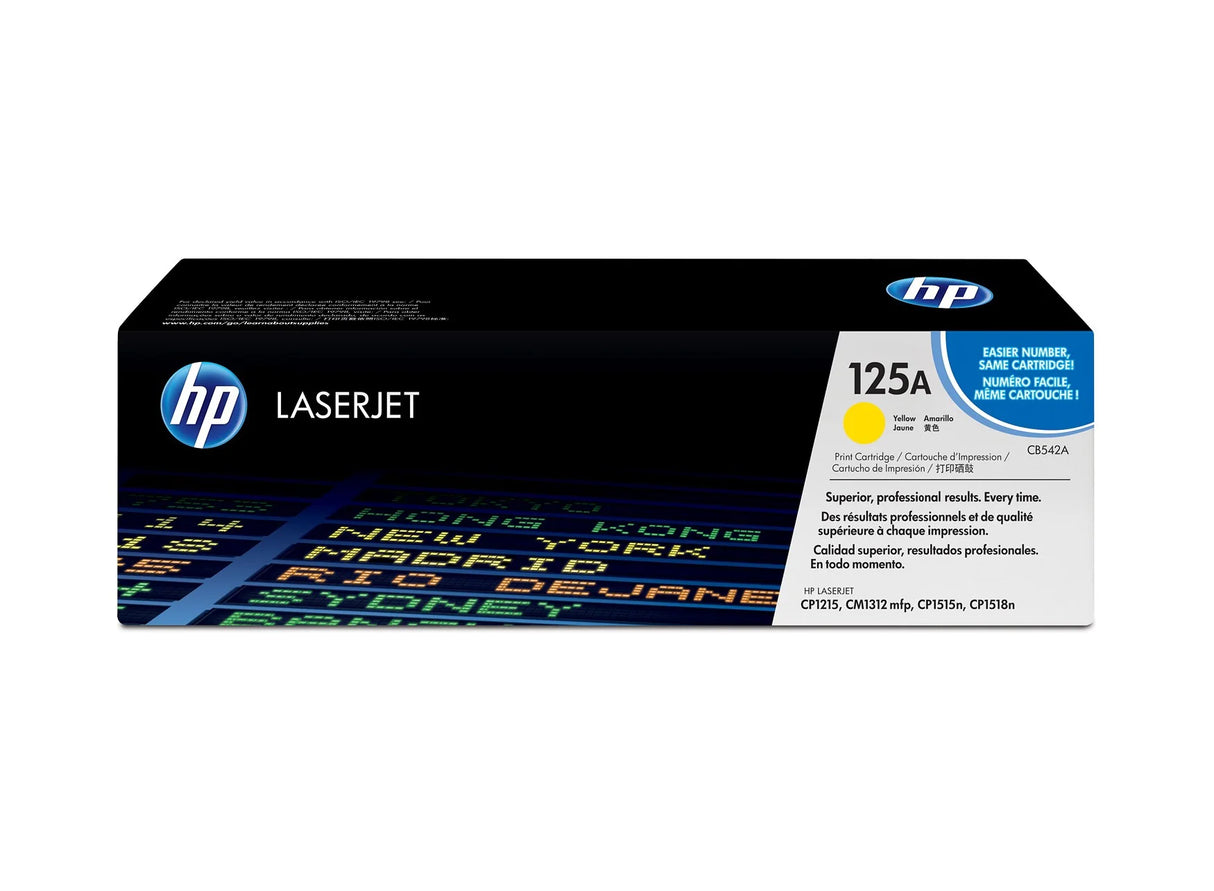 HP 125A Yellow Original Laserjet Toner Cartridge - CB542A