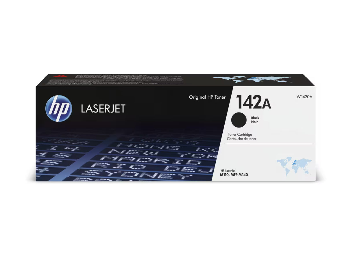 HP 142A Black Original LaserJet Toner Cartridge - W1420A