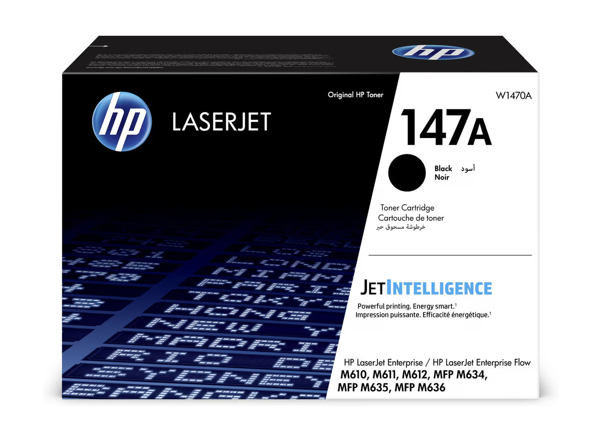 HP 147A Black Original LaserJet Toner Cartridge - W1470A