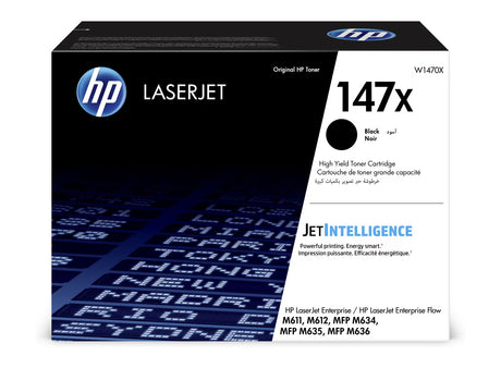 HP 147X High Yield Black Original LaserJet Toner Cartridge - W1470X