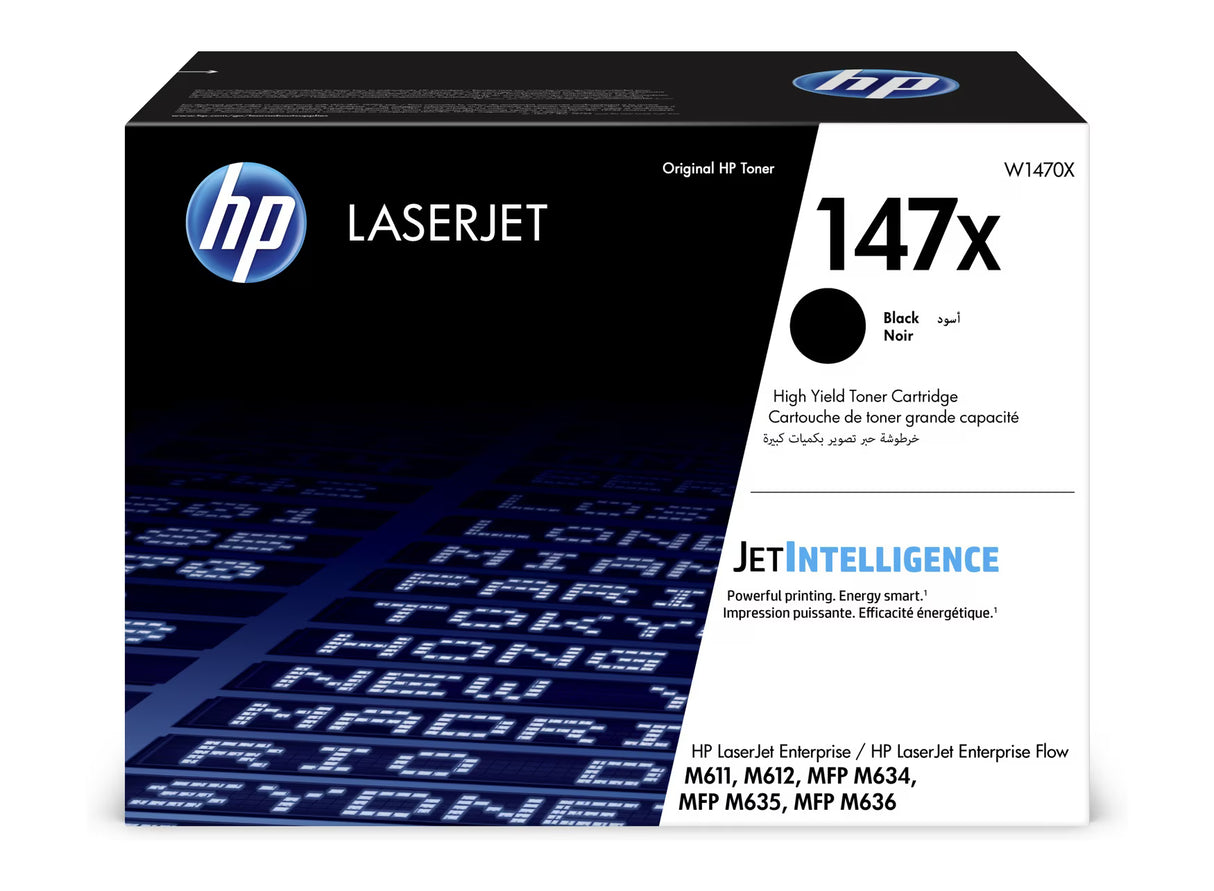 HP 147X High Yield Black Original LaserJet Toner Cartridge - W1470X