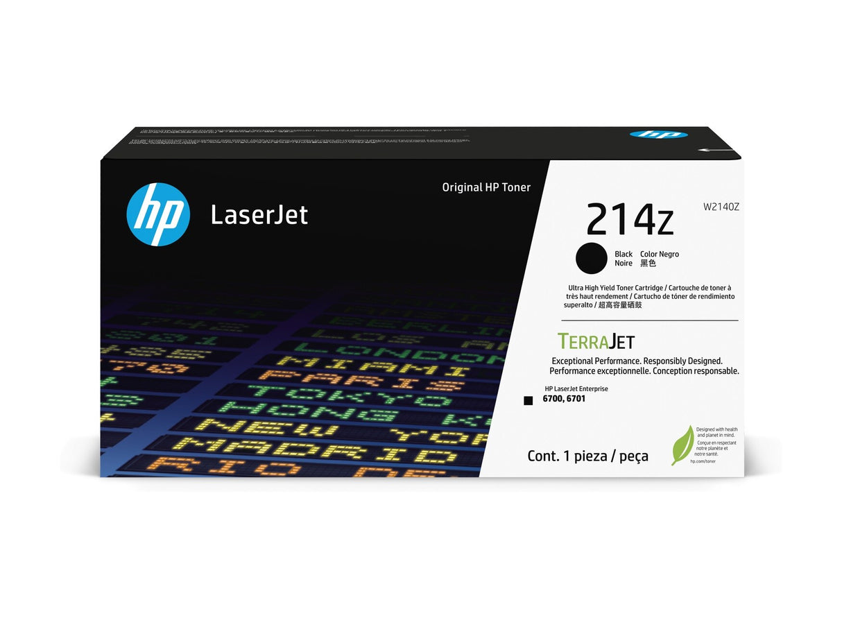 HP 214Z Ultra High Yield Black Original LaserJet Toner Cartridge - W2140Z