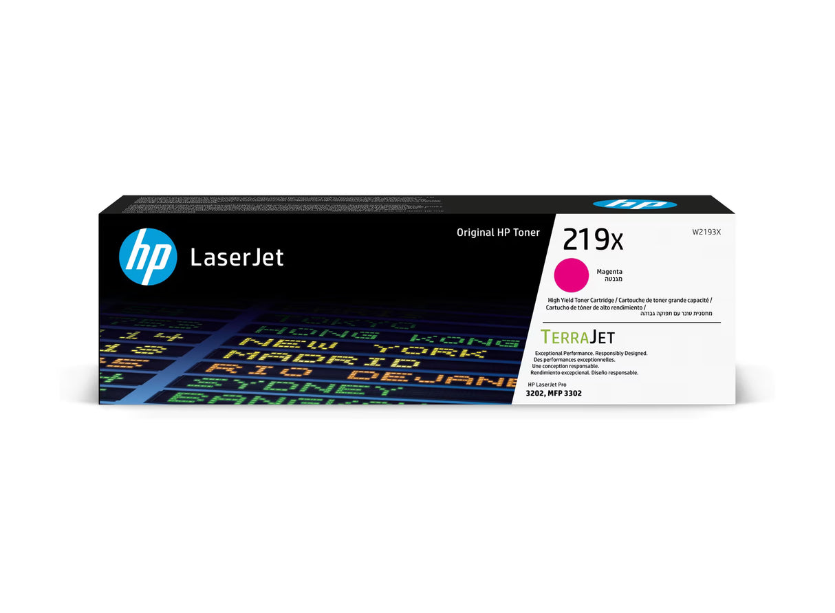HP 219X High Yield Magenta Original LaserJet Toner Cartridge - W2193X