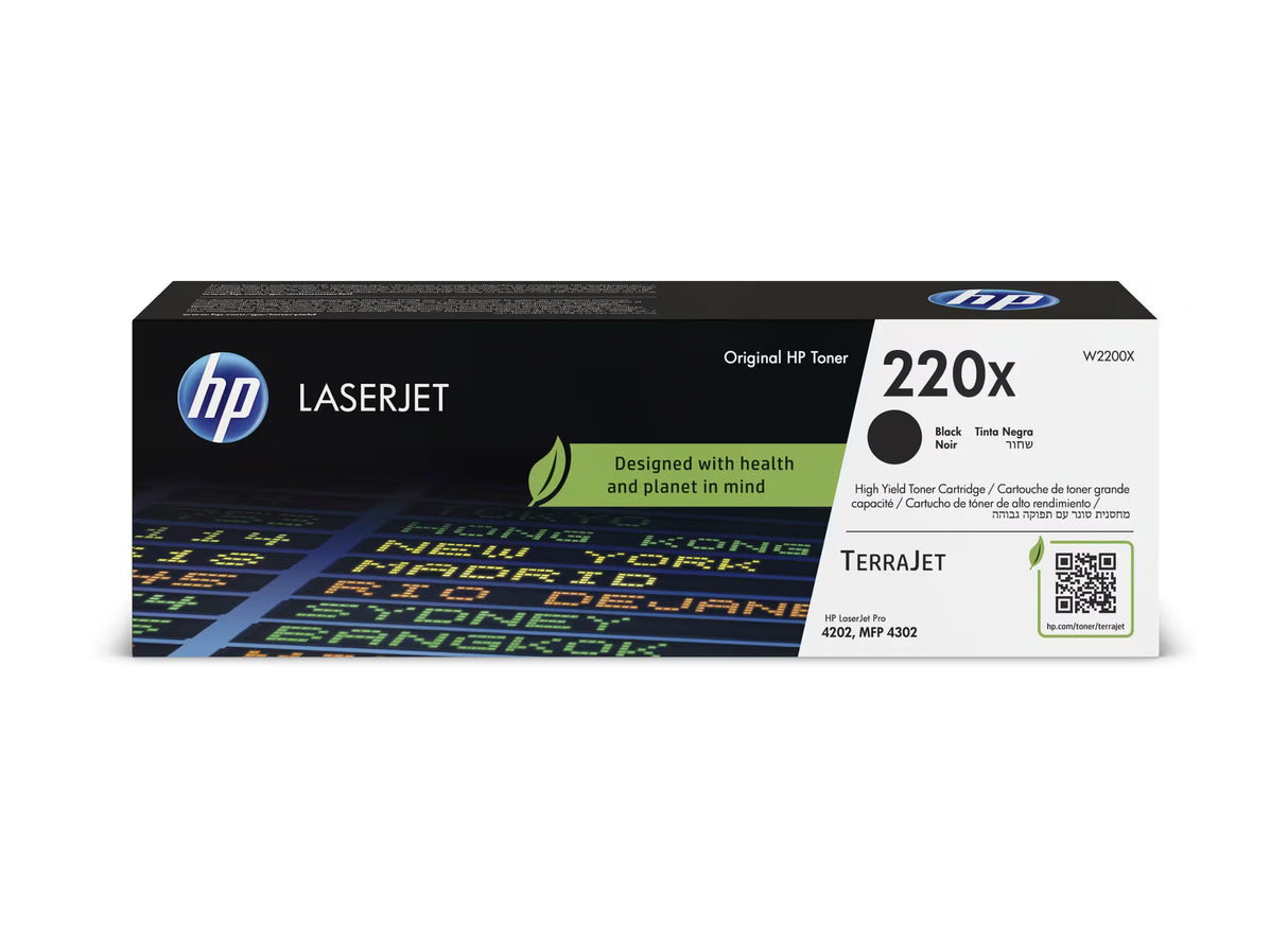 HP 220X High Yield Black Original LaserJet Toner Cartridge - W2200X