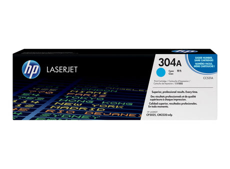 HP 304A Cyan Original Laserjet Toner Cartridge - CC531A