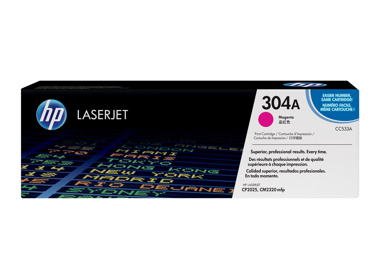 HP 304A Magenta Original Laserjet Toner Cartridge - CC533A