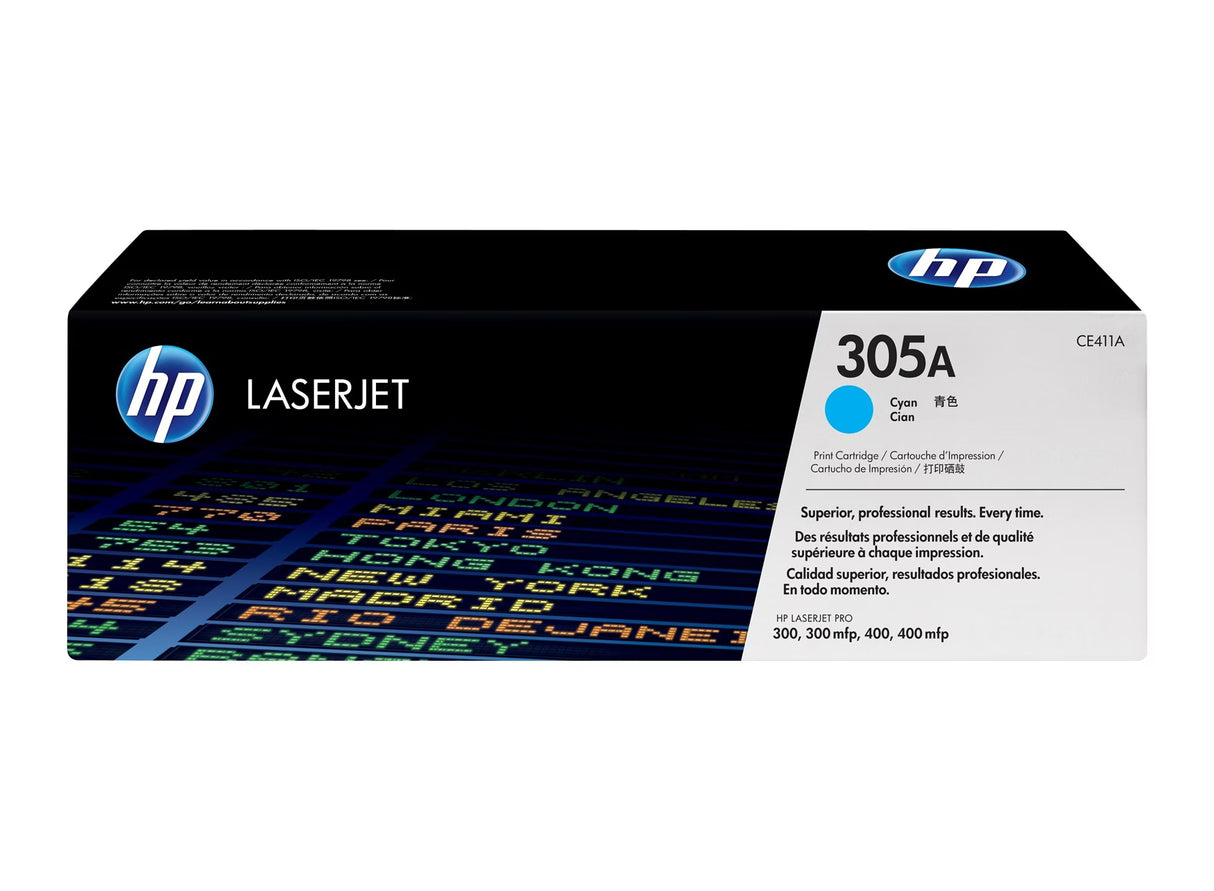 HP 305A Cyan Original LaserJet Toner Cartridge - CE411A