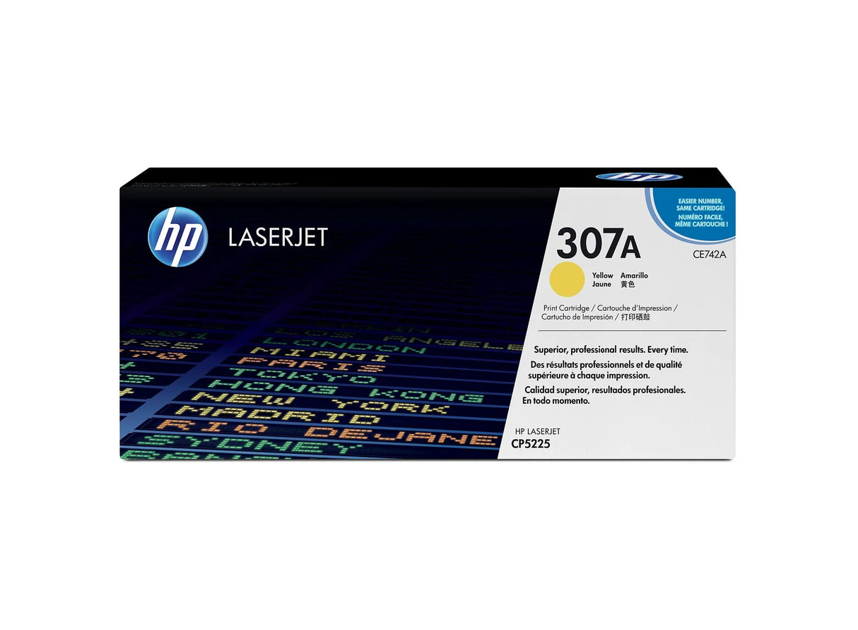 HP 307A Yellow Original Laserjet Toner Cartridge - CE742A