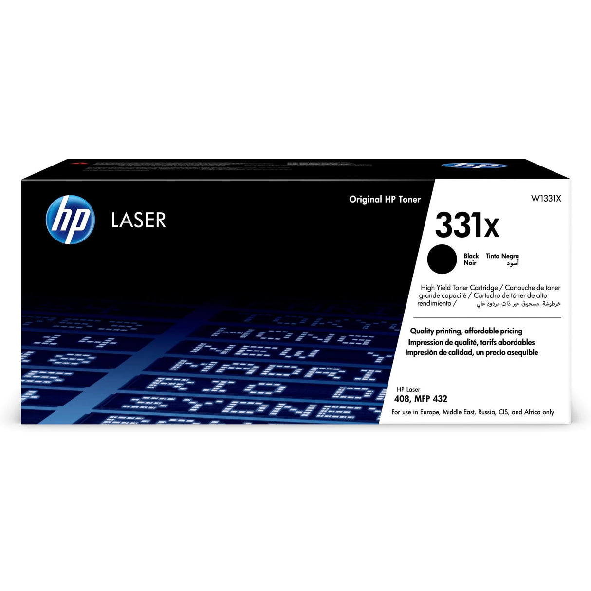 HP 331X High Yield Black Original Laser Toner Cartridge - W1331X