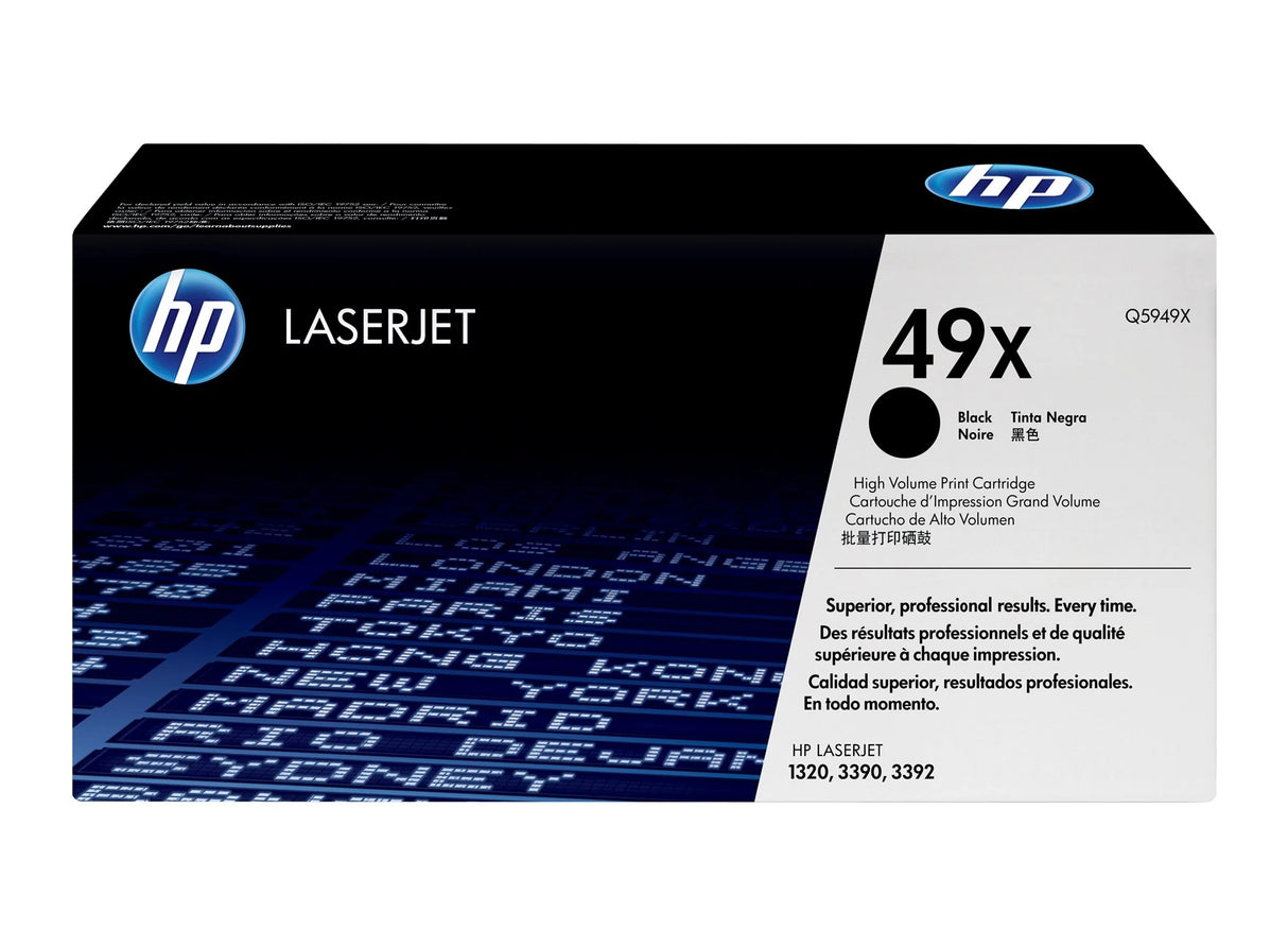 HP 49X High Yield Black Original LaserJet Toner Cartridge - Q5949X