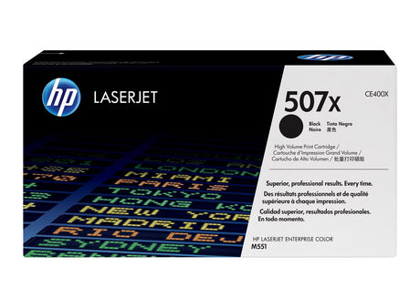 HP 507X High Yield Black Original LaserJet Toner Cartridge - CE400X