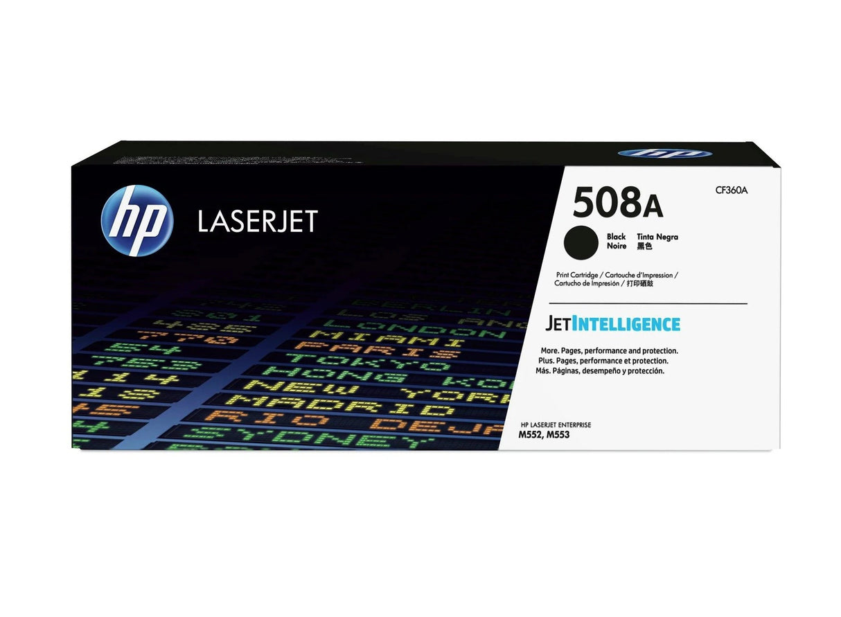 HP 508A Black Original LaserJet Toner Cartridge - CF360A