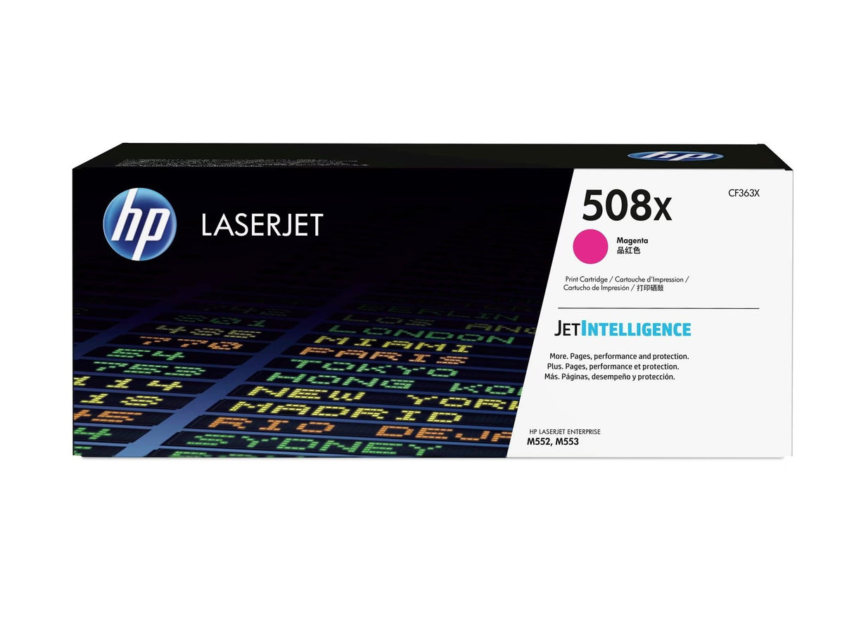 HP 508X High Yield Magenta Original LaserJet Toner Cartridge - CF363X