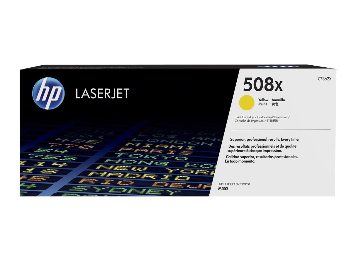 HP 508X High Yield Yellow Original LaserJet Toner Cartridge - CF362X