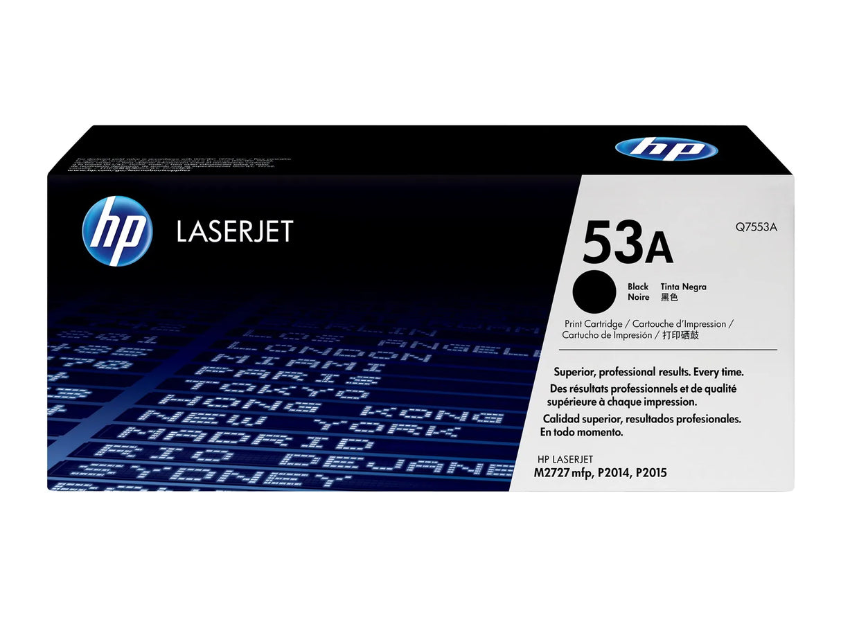 HP 53A Black Original LaserJet Toner Cartridge - Q7553A