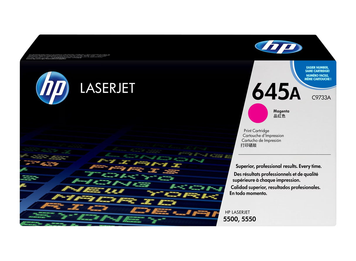 HP 645A Cyan Original Laserjet Toner Cartridge - C9731A
