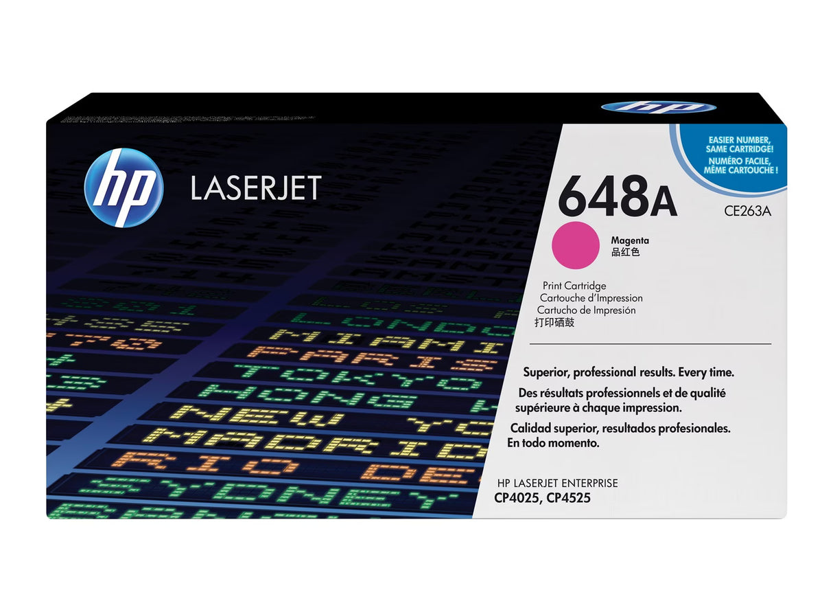 HP 648A Magenta Original Laserjet Toner Cartridge - CE263A