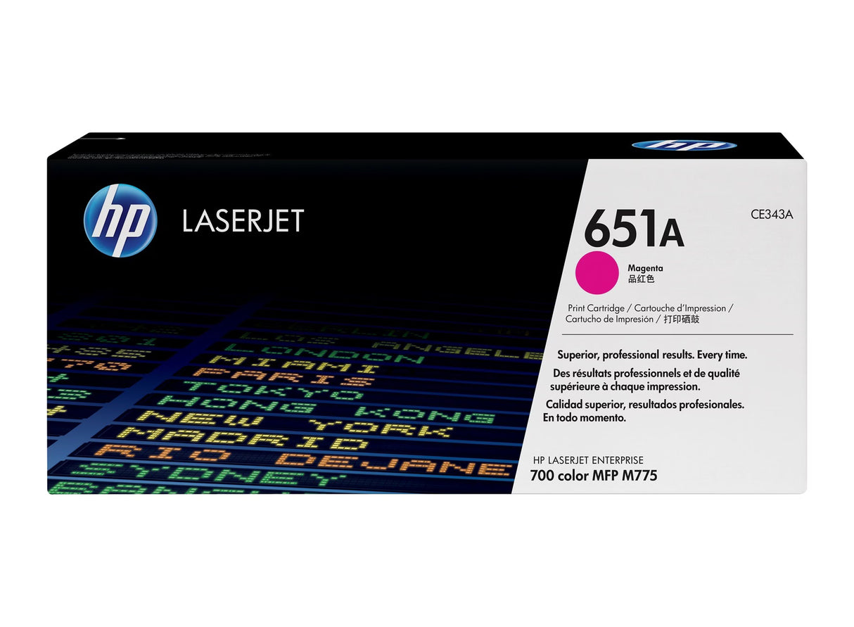 HP 651A Magenta Original Laserjet Toner Cartridge - CE343A