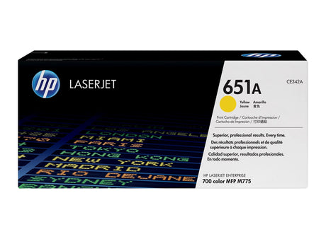 HP 651A Yellow Original Laserjet Toner Cartridge - CE342A