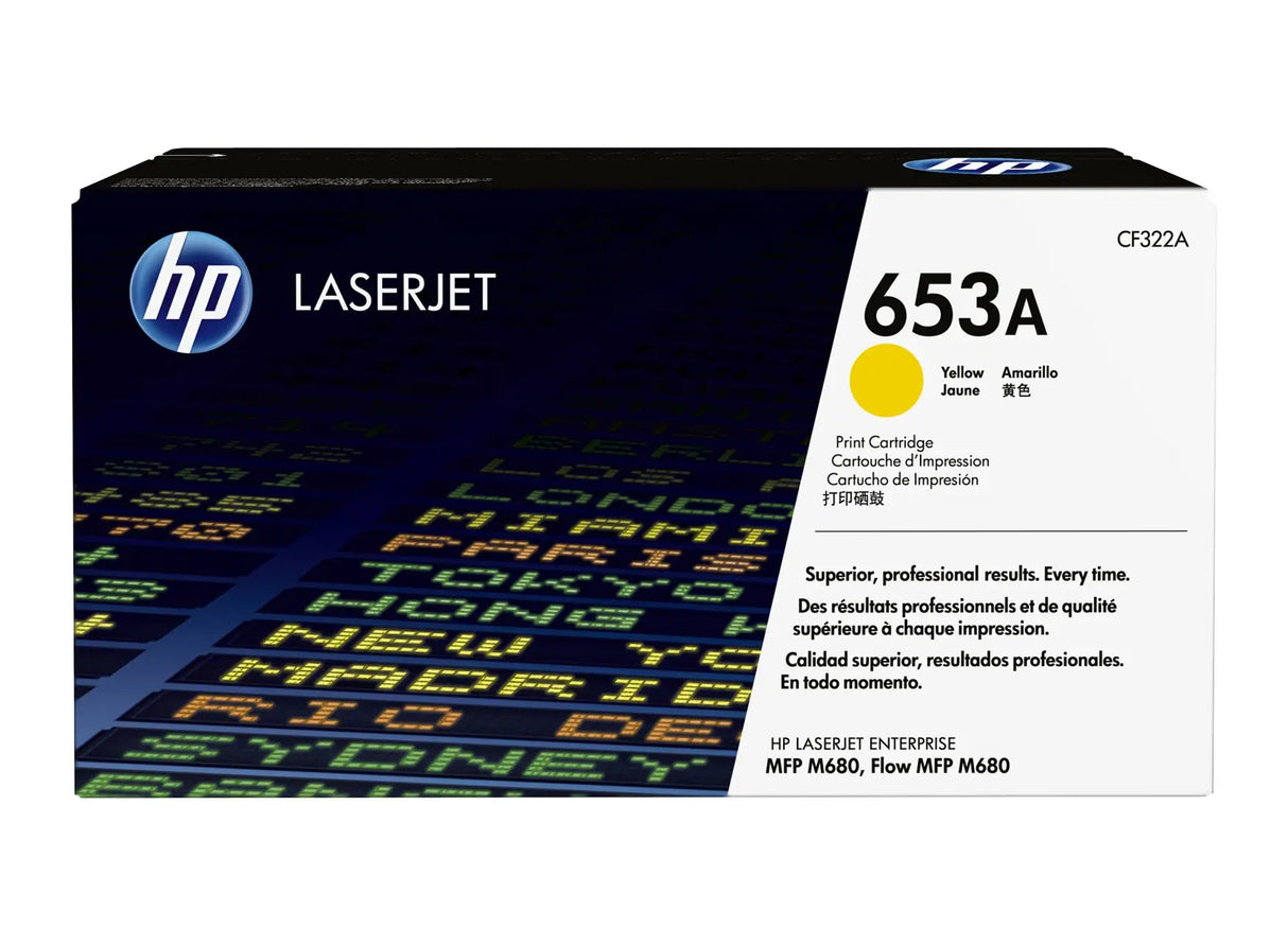 HP 653A Yellow Original Laserjet Toner Cartridge - CF322A