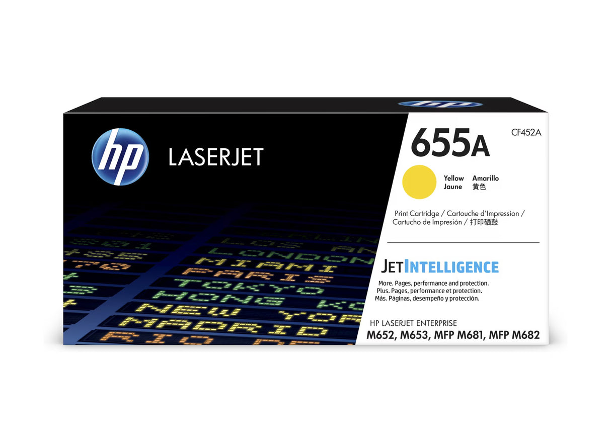 HP 655A Yellow Original Laserjet Toner Cartridge - CF452A