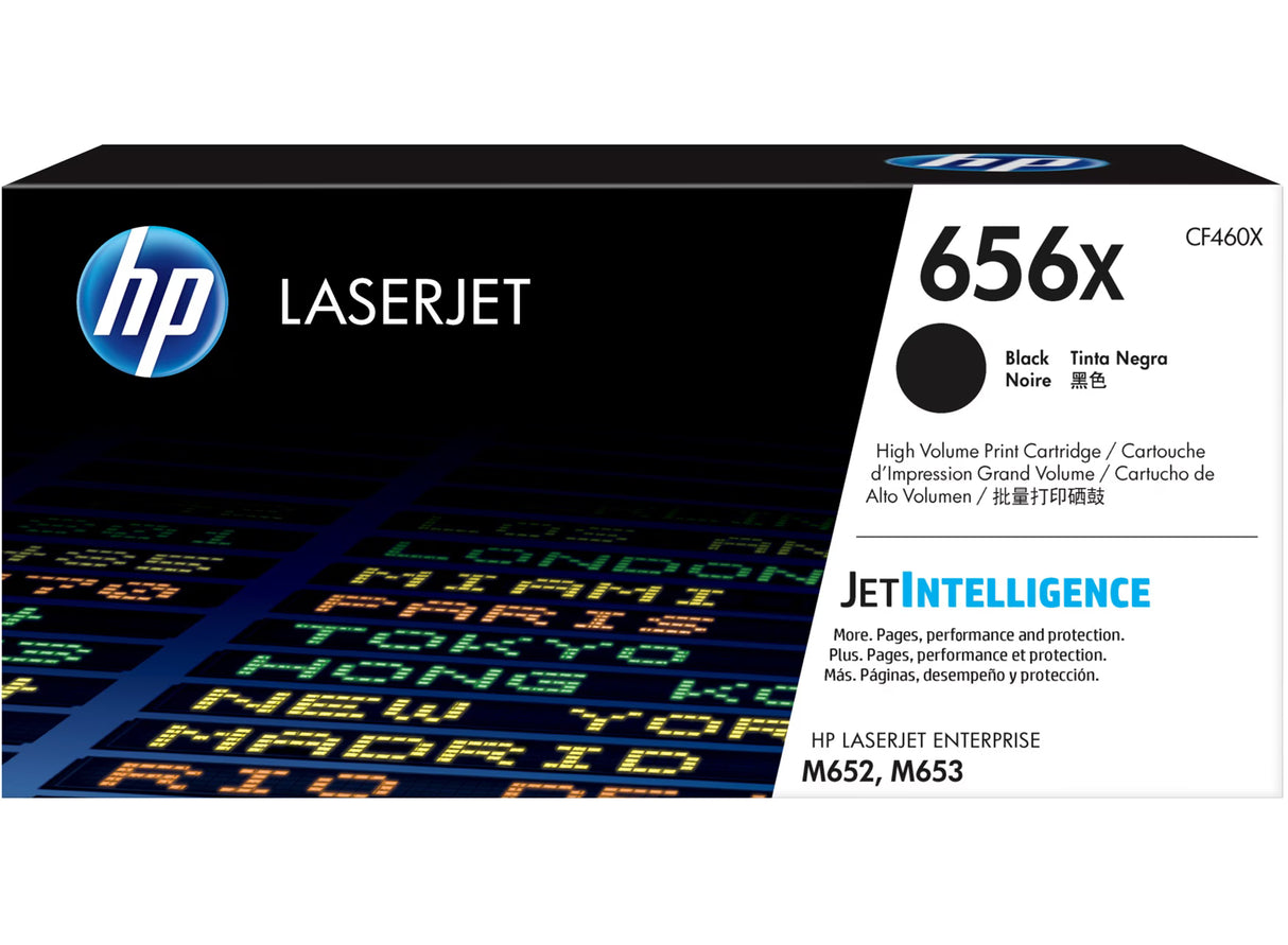 HP 656X High Yield Black Original LaserJet Toner Cartridge - CF460X