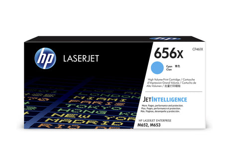 HP 656X High Yield Cyan Original LaserJet Toner Cartridge - CF461X